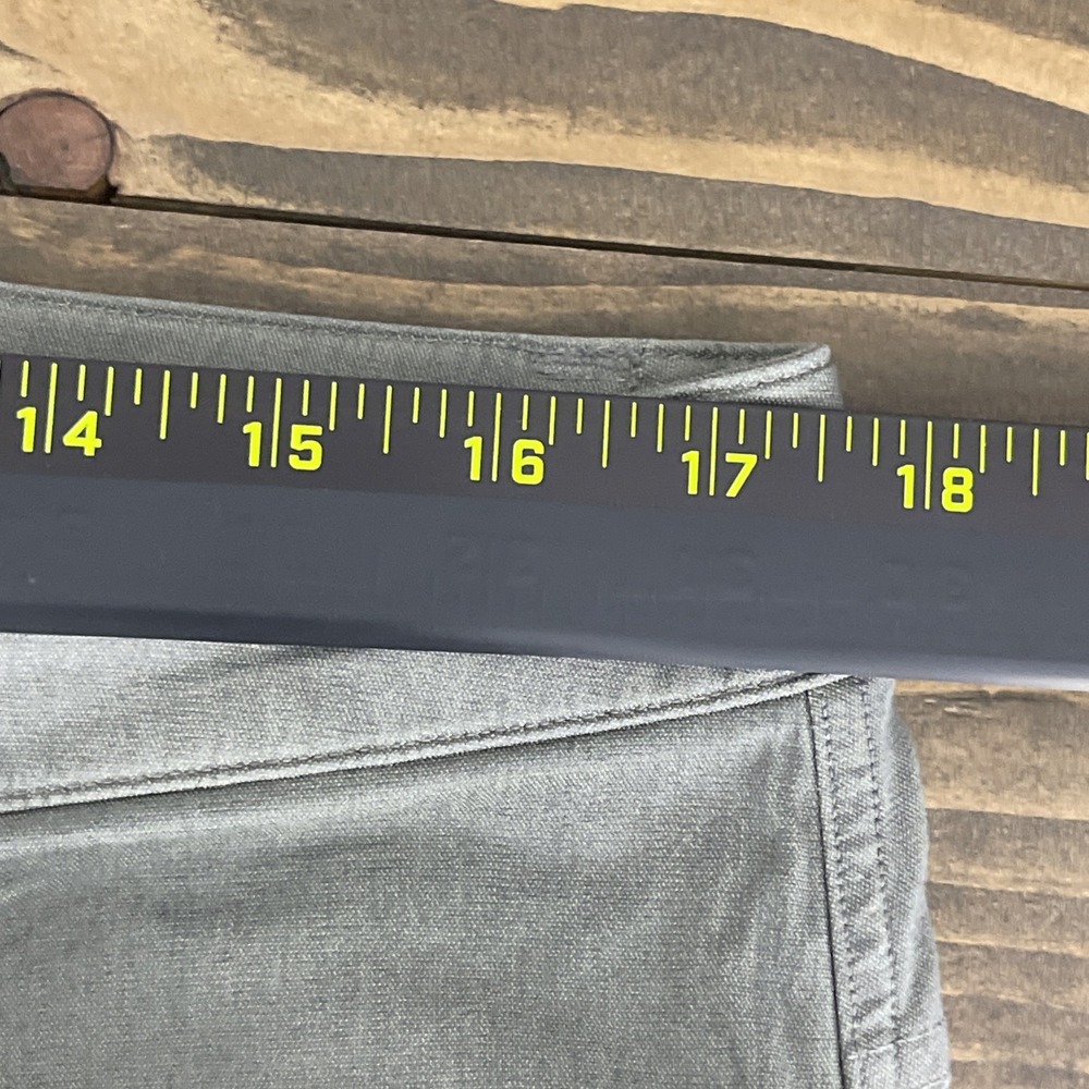 Lululemon ABC Classic Pants Mens Size 33 Army Green Warpstreme 5 Pocket Casual - Picture 8 of 11